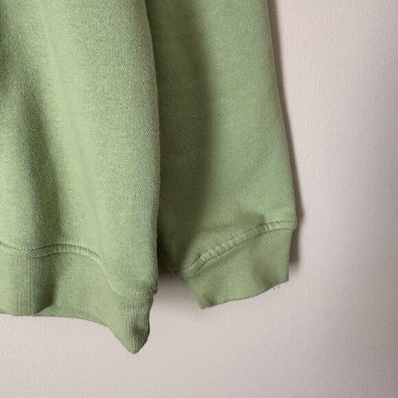 Breckenridge Vintage y2K Embellished Fox Sweatshirt Cottage Grandma Green SMALL - Picture 4 of 15